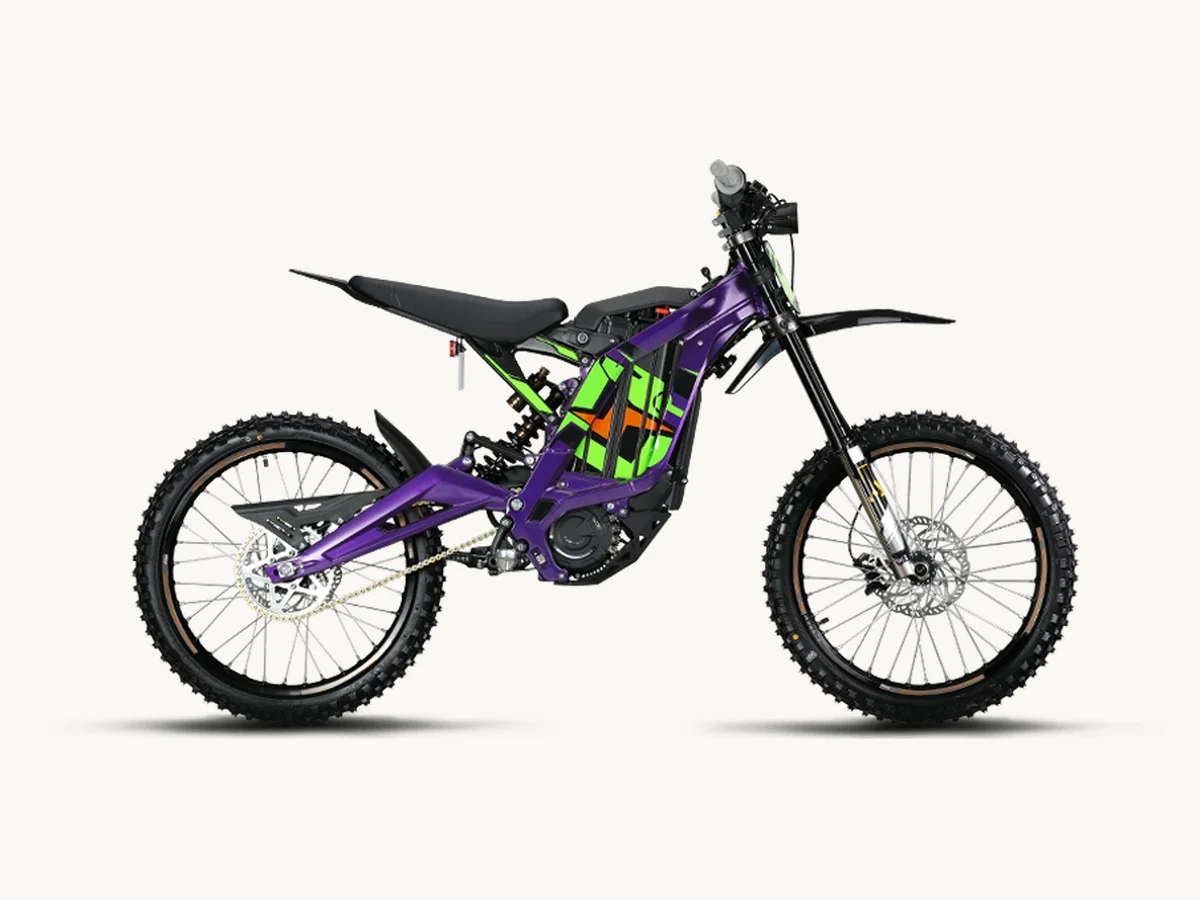 Sur Ron electric trail bike used to illustrate a pre-ride hardware check